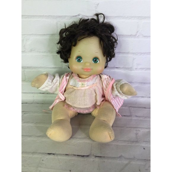 My Child Loving Baby Doll Mattel Vintage 1985 Original Outfit Head Moves Brown